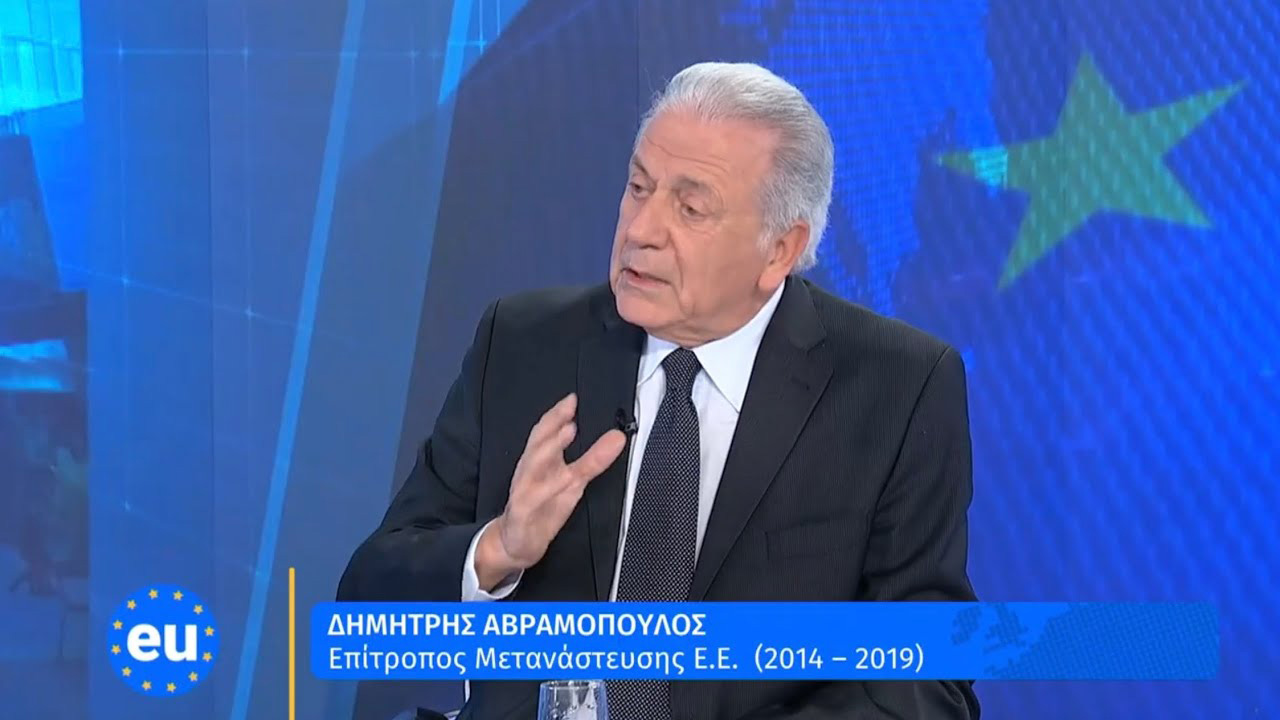 D. Avramopoulos on the show "Europe" with Eva Boura on ERT News